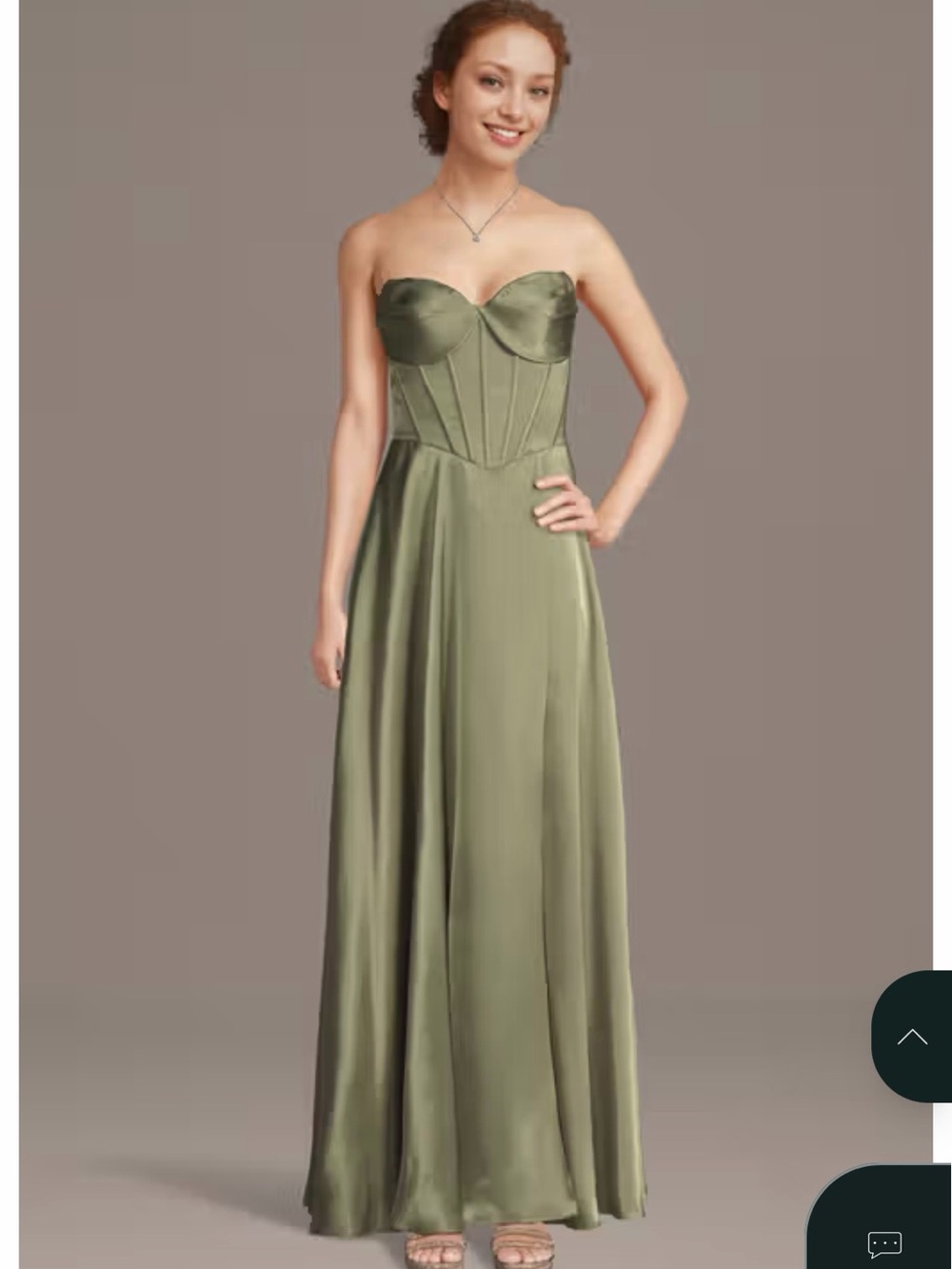 Corset bodice a-line dress